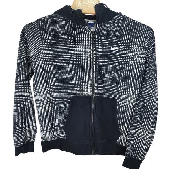 Men's Nike Hoodie Black Full Zip Hooded Sweatshirt Tech Fleece Jogger Jacket XL - Picture 1 of 6